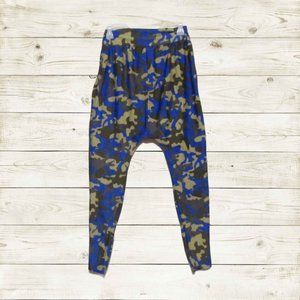 Wiessman Girls Dancewear XL pants hiphop blue camo